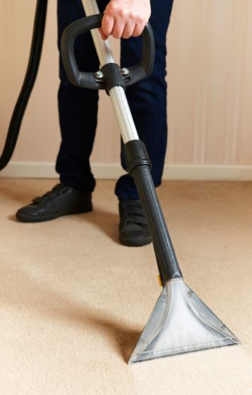 Professional vacuum cleaning being done by one of our experts.