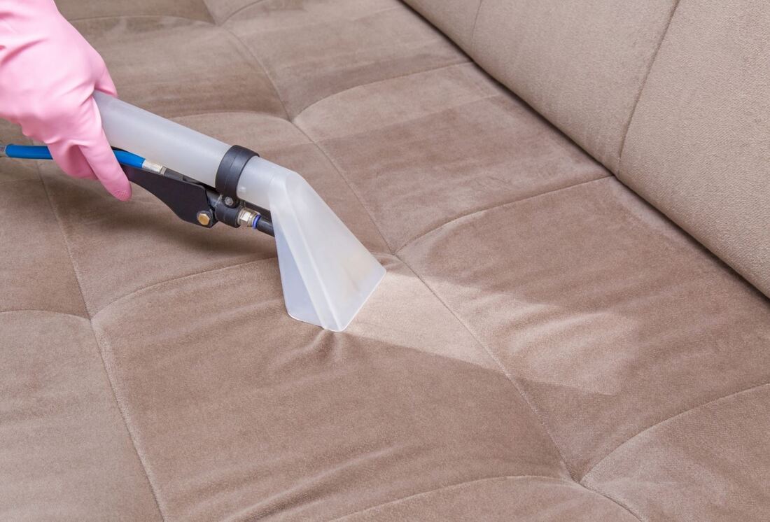 Upholstery job by MQ Carpet Cleaning at a Mesquite TX home.